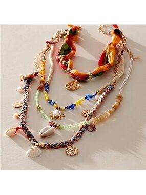 NEW NWT Free People River layer necklace